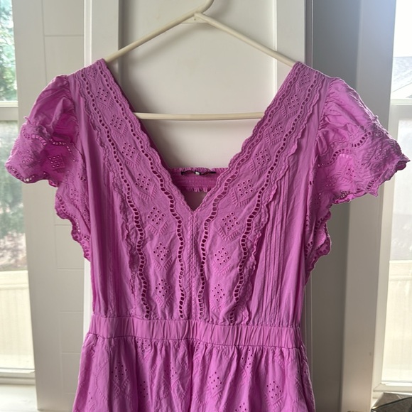 Caballero | Susanna Pink Eyelet Dress - Picture 5 of 5